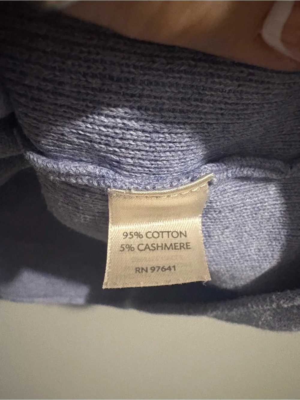 Pure Jill Lavender Cashmere Blend Button Up Cardigan Sweater Oversized Pockets - Picture 4 of 11